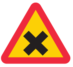 A28 Varning för vägkorsning