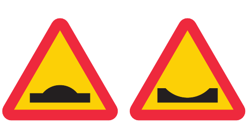 A9 Varning för farthinder