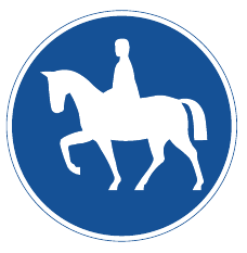 D8 Påbjuden ridväg