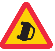 A41 Varning för olycka