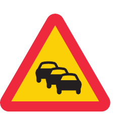 A34 Varning för kö