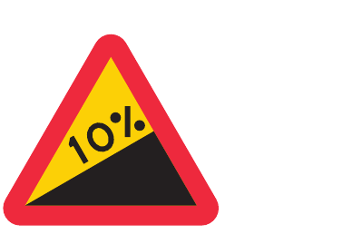 A4 Varning för stigning