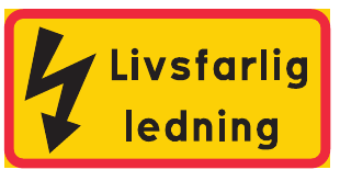 J3 Livsfarlig  ledning