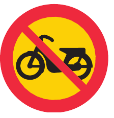 C11 Förbud mot trafik med moped klass II