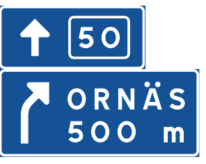 F4 Avfartsorienteringstavla