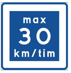 E11 Rekommenderad lägre hastig- het
